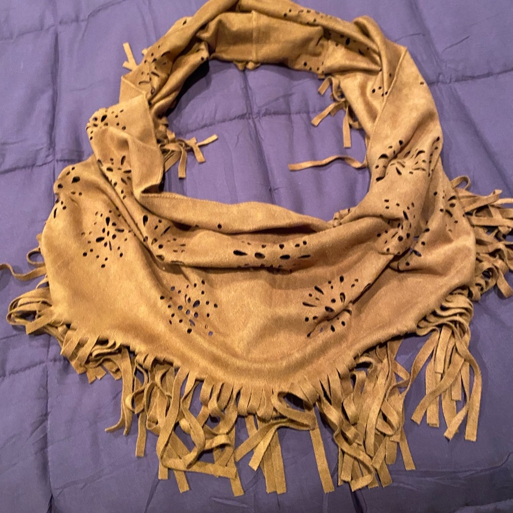 Camel color Microfiber infinity scarf